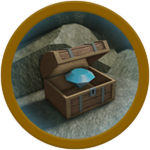 Official Lucky Find badge icon from Roblox